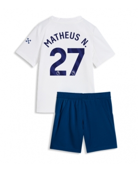 Billige Fotballdrakt Manchester City Matheus Nunes #27 Replika Tredjedraktsett Barn 2026-27 Kortermet (med bukser)